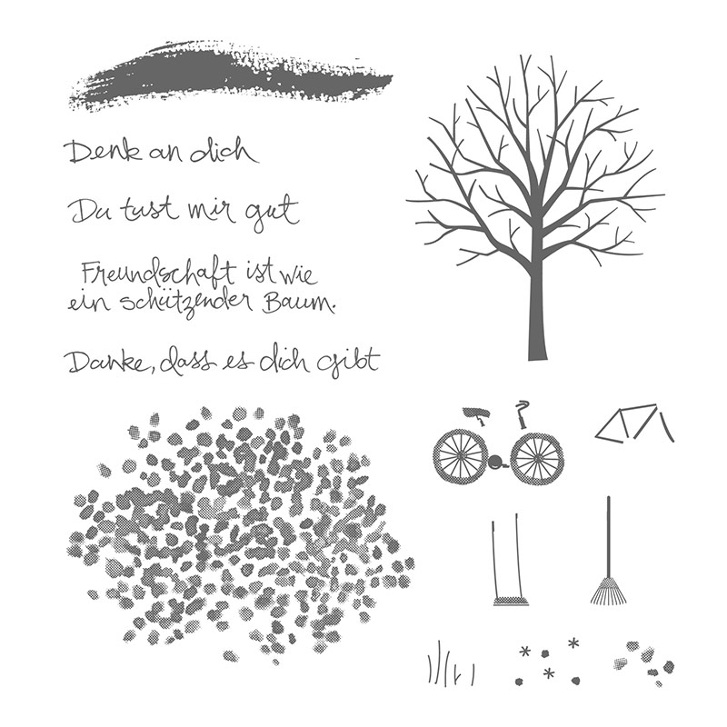 Baum Der Freundschaft Photopolymer Stamp Set (German)