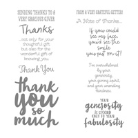 Thankful Thoughts Wood-Mount Stamp Set