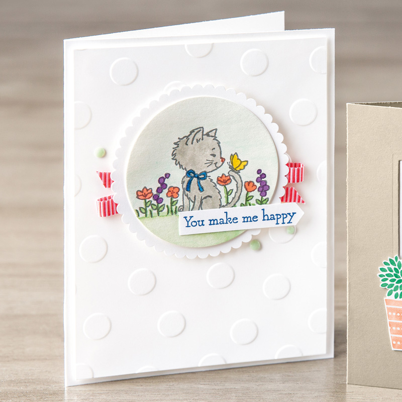 Pretty Kitty Clear-Mount Stamp Set