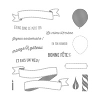 Banderoles De Fête Photopolymer Stamp Set (French)