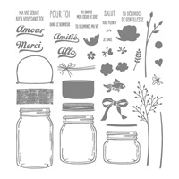 Petit Pot D'amour Photopolymer Stamp Set (French)