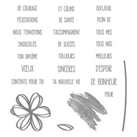 Souhaits Et Vœux Photopolymer Stamp Set (French)