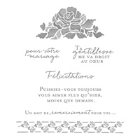 Pensées Florales Clear-Mount Stamp Set (French)
