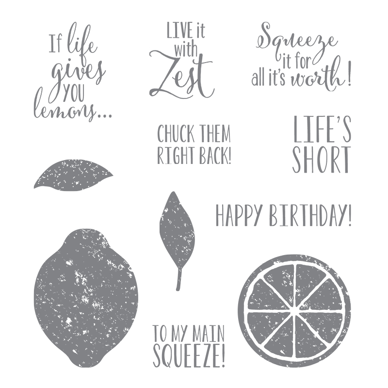 Lemon Zest Clear-Mount Stamp Set