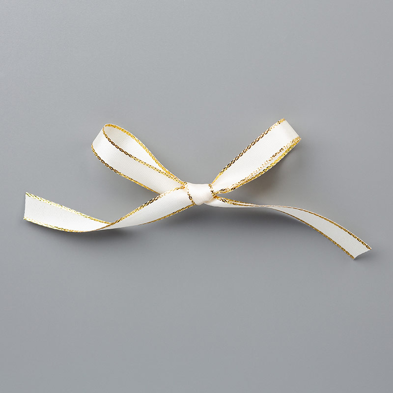 Gold 3/8" (1 cm) Metallic-Edge Ribbon