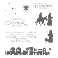 Nuit à Bethléem Clear-Mount Stamp Set (French)