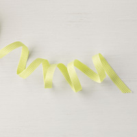 Lemon Lime Twist 3/8 (1 cm) Mini Striped Ribbon