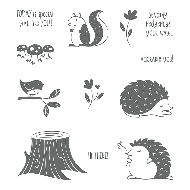 Hedgehugs Clear-Mount Stamp Set