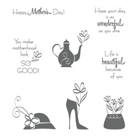 A Mother's Flair Clear-Mount Stamp Set