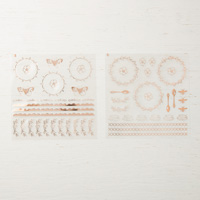 Tea Room Copper Vinyl Stickers