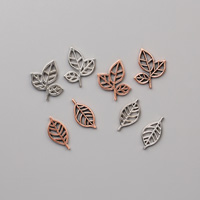 metallic leaf trinkets