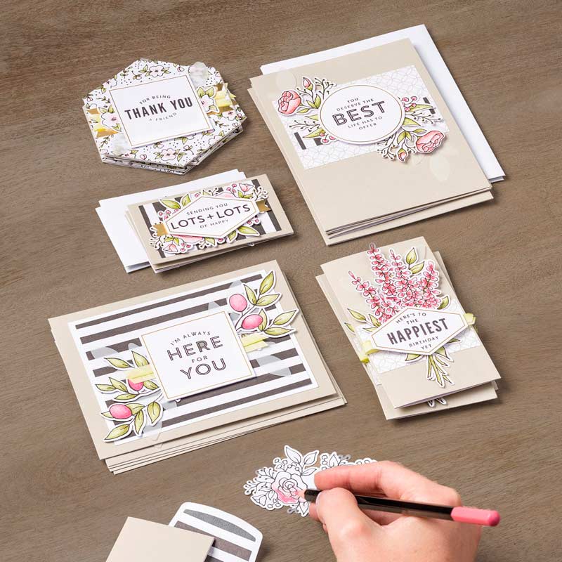 black and white card kit