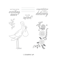 Precious Delivery Wood-Mount Stamp Set