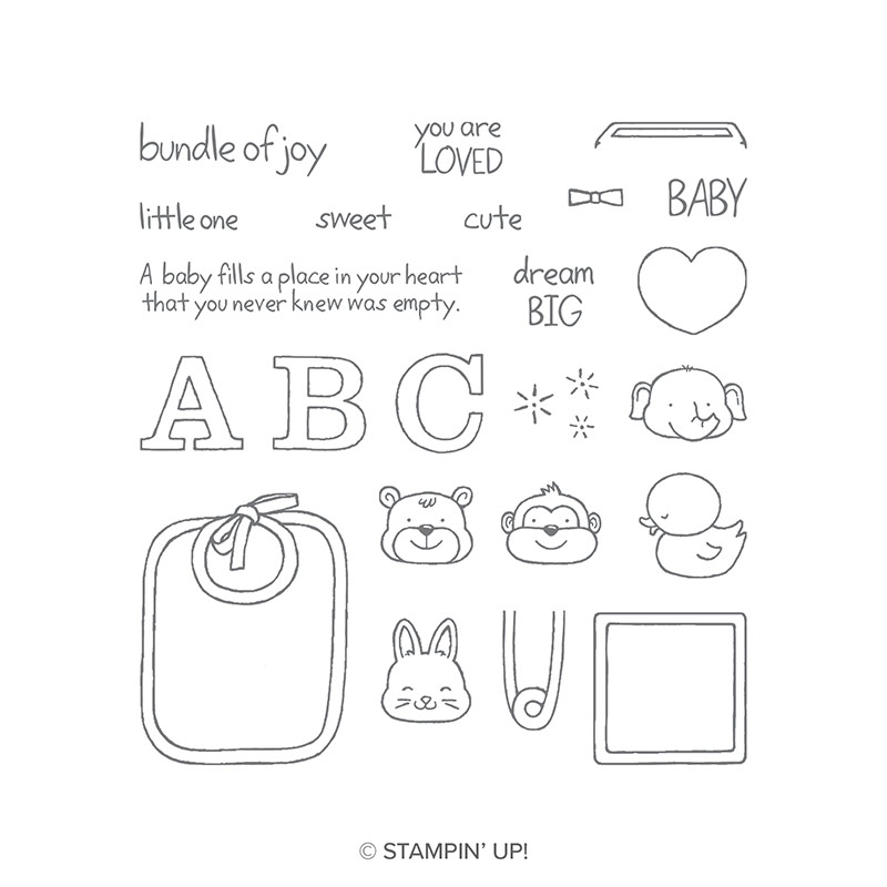Fastened With Love Photopolymer Stamp Set