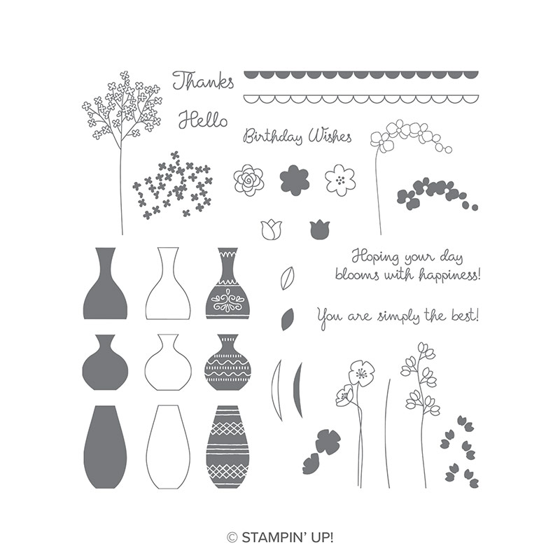 Varied Vases Photopolymer Stamp Set
