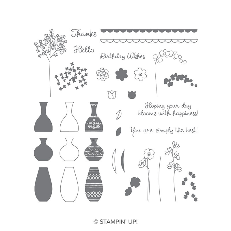 vases stamp set