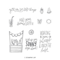 Sunny Days Clear-Mount Stamp Set
