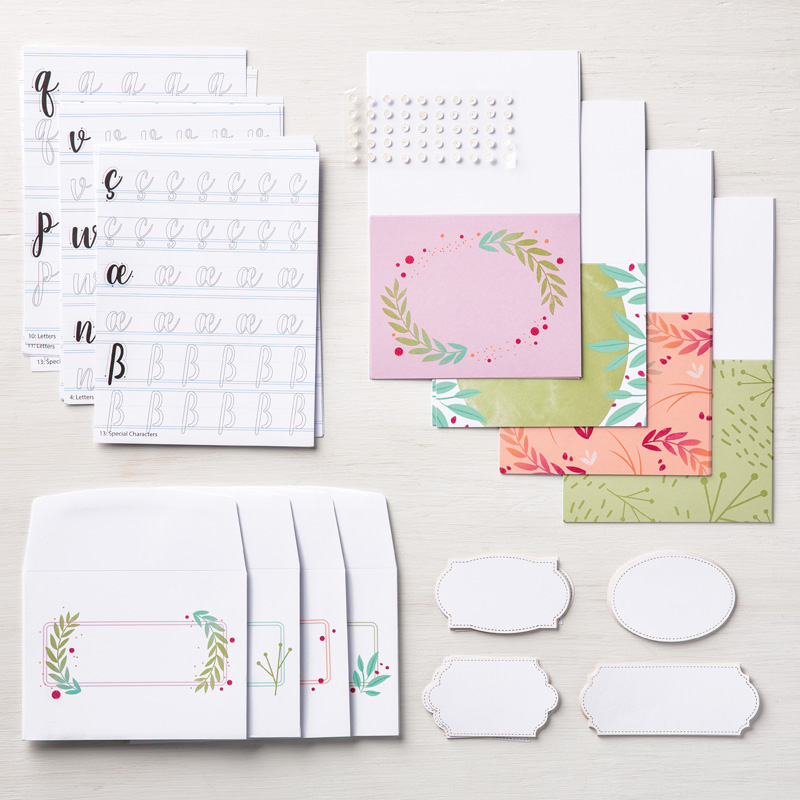 Calligraphy Essentials Clear-Mount Stamp Set