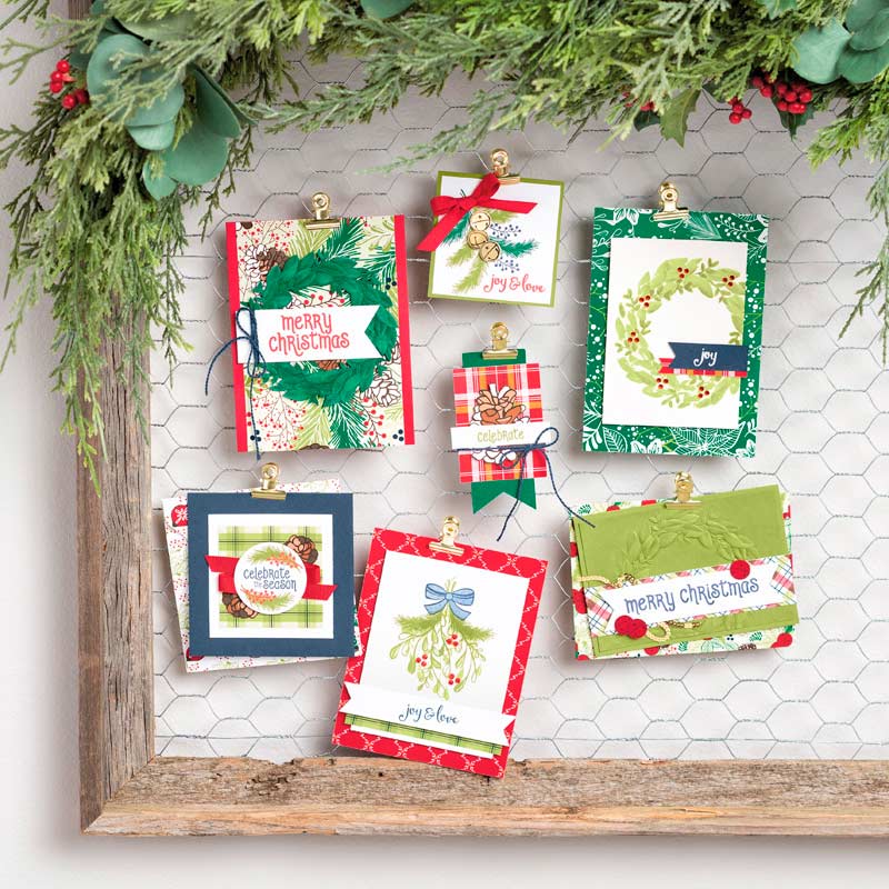 Seasonal Wreath Dynamic Textured Impressions Embossing Folder