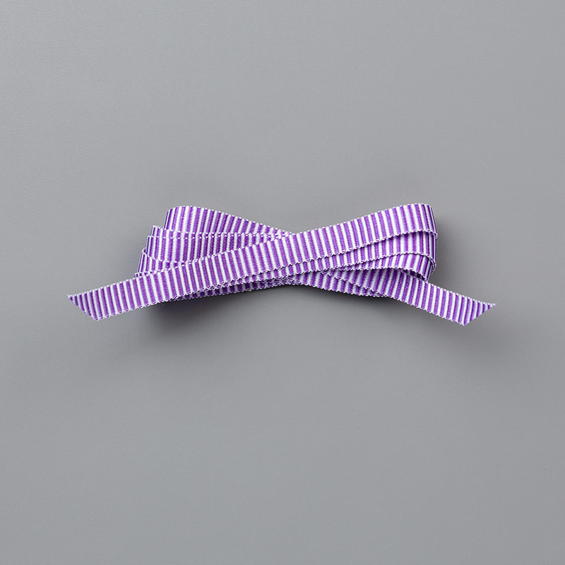 Gorgeous Grape 1/4" (6.4 mm) Mini Striped Ribbon