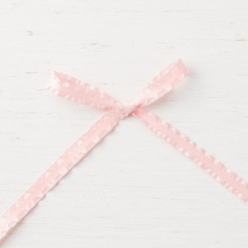 pink 3/8" ruffled ribbon