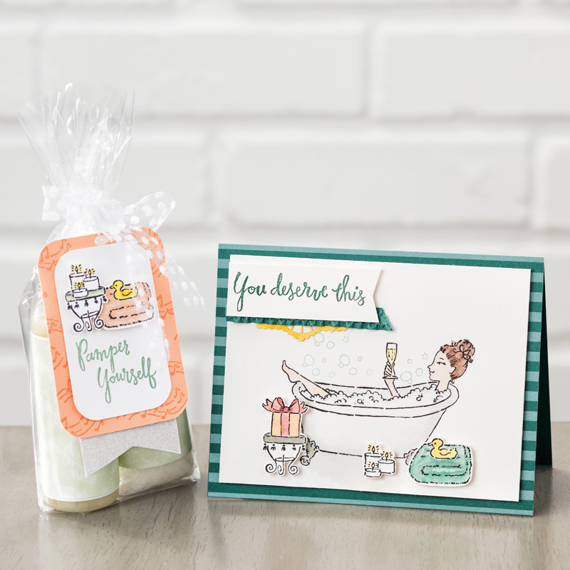 Bubbles & Bubbly Clear-Mount Stamp Set