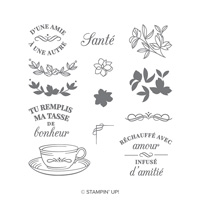 L'heure du thé Photopolymer Stamp Set (French)