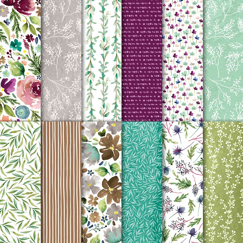 Frosted Floral 12" x 12" (30.5 x 30.5 cm) Specialty Designer Series Paper