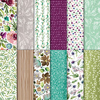 Frosted Floral 12 x 12 (30.5 x 30.5 cm) Specialty Designer Series Paper
