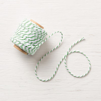 Garden Green & White Baker's Twine