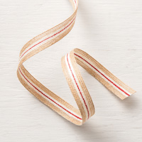 5/8 (1.6 cm) Striped Burlap Trim