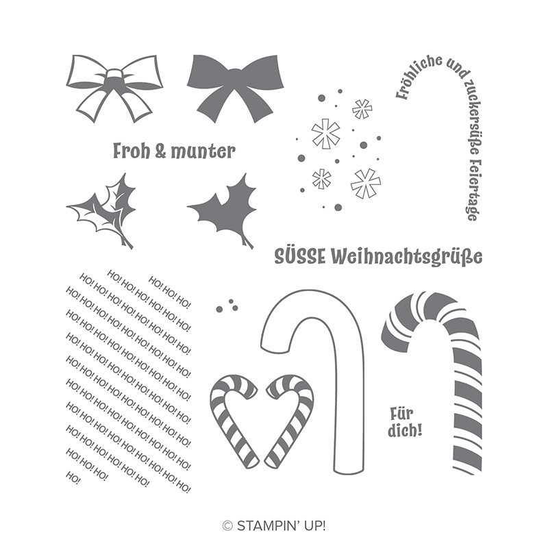 ZuckersüÃe Weihnachten Photopolymer Stamp Set (German)