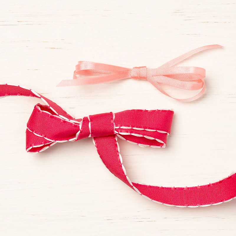 valentine pink and red ribbon