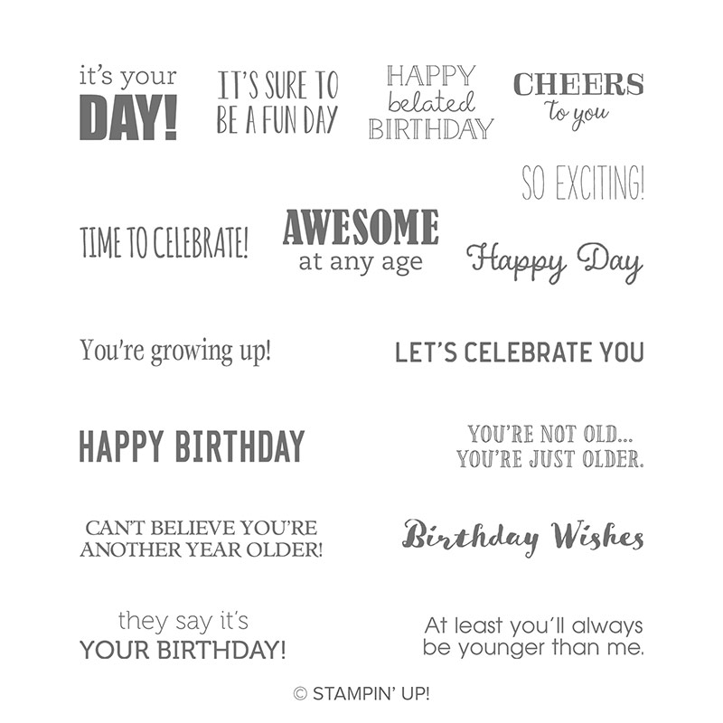 Itty Bitty Birthdays Cling Stamp Set