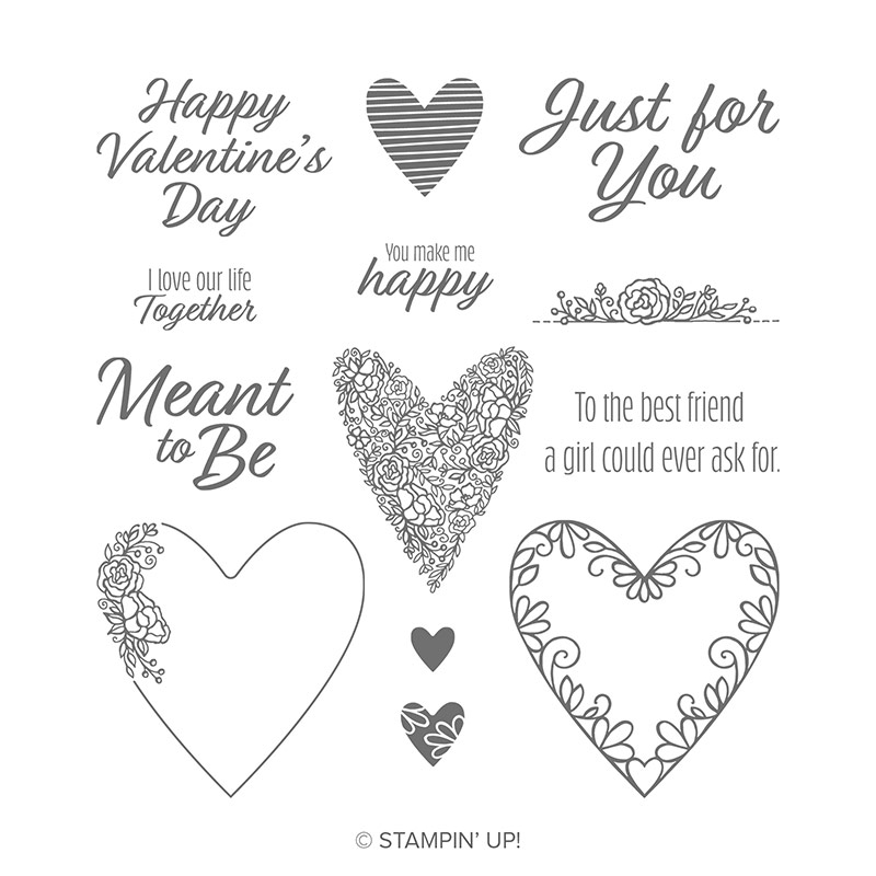Meant To Be Cling Stamp Set