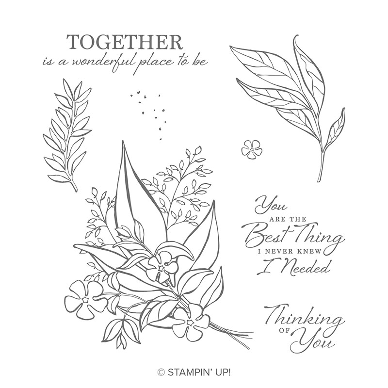 bouquet clear stamp set