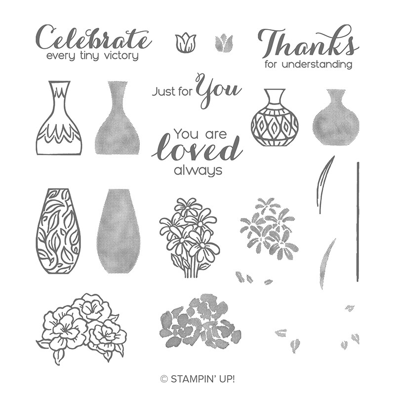 Vibrant Vases Photopolymer Stamp Set