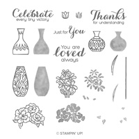 Vibrant Vases Photopolymer Stamp Set