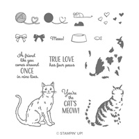 cat themed stamp set