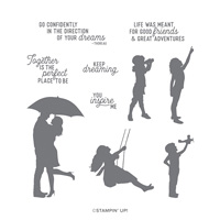 SILHOUETTE SCENES CLING STAMP SET