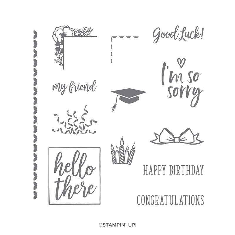 I SAY HELLO PHOTOPOLYMER STAMP SET