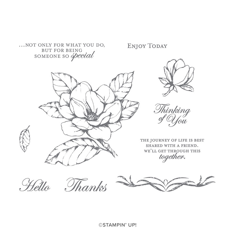 GOOD MORNING MAGNOLIA CLING STAMP SET