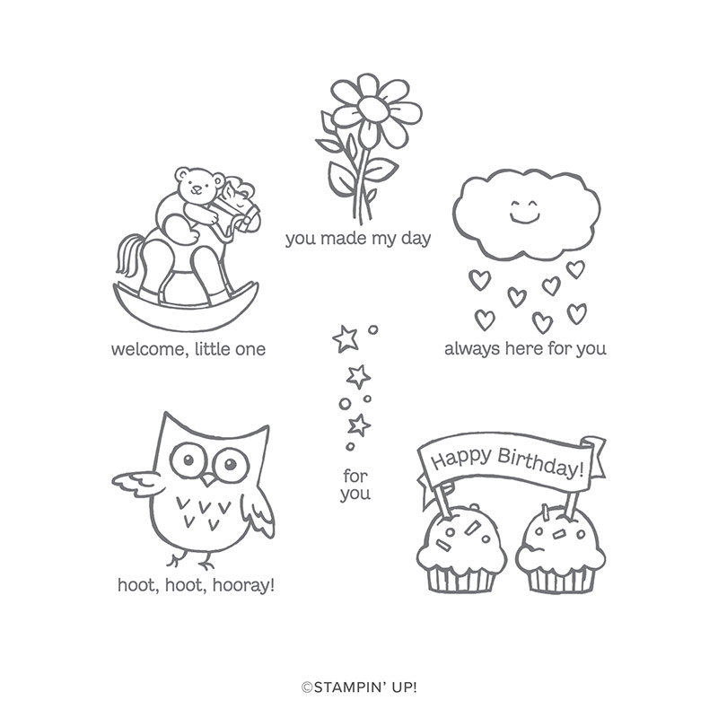 HOOT HOOT HOORAY CLING STAMP SET