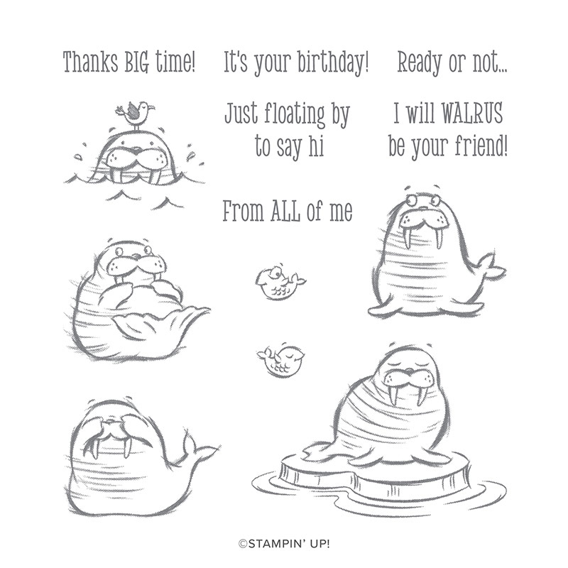 WE'LL WALRUS BE FRIENDS CLING STAMP SET