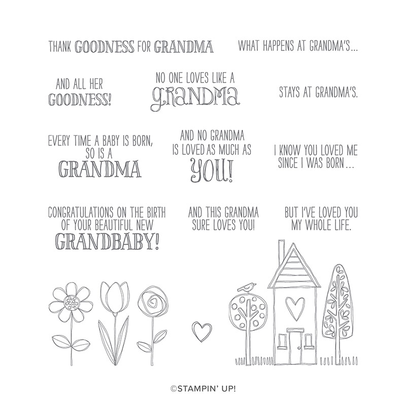 GRANDMA'S HOUSE CLING STAMP SET