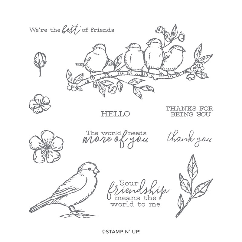 FREE AS A BIRD CLING STAMP SET