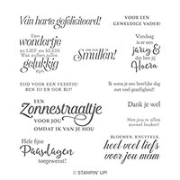 Voorjaarswensen Cling Stamp Set (Dutch)