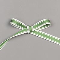 GARDEN GREEN 3/8 (1 CM) DOUBLE-STITCHED RIBBON