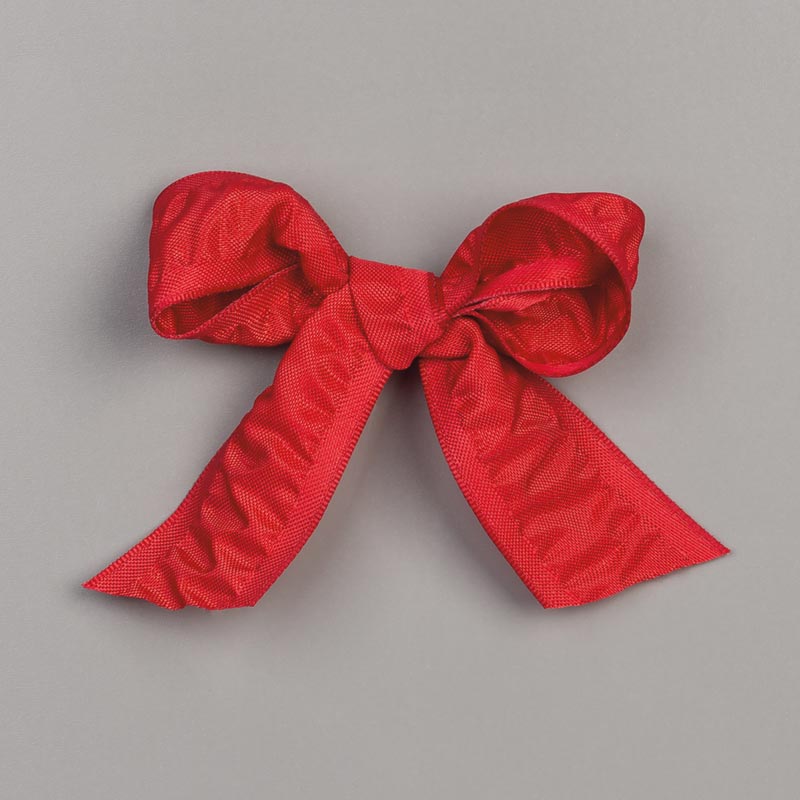 REAL RED 1" (2.5 CM) RUCHED RIBBON