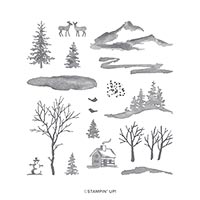 SNOW FRONT PHOTOPOLYMER STAMP SET